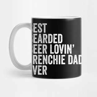 Mens Best Bearded Beer Lovin Frenchie Dad Gift Dog Owner Mug